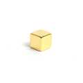 Hot sale N35 cube block neodymium Magnet with Gold coated