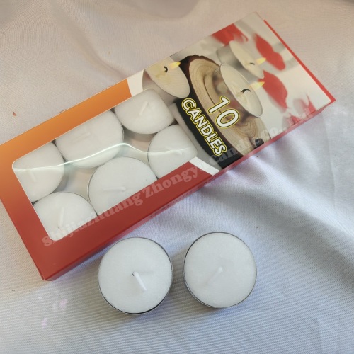 Wholesale Paraffin Wax White Tealight Candles Customized