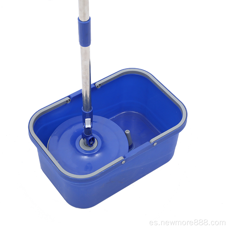 Rectangle Spin Mop Bucket Conjunto con Wringer (2 recargas)