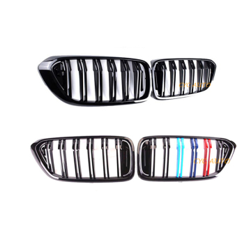 High Quality Gloss Black Double Slat Front Bumper Grille for BMW 6 Series GT G32 2018-2020