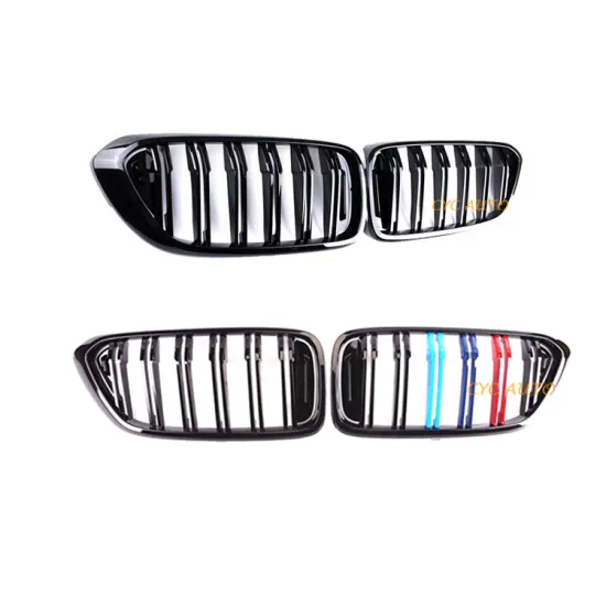 High Quality Gloss Black Double Slat Front Bumper Grille for BMW 6 Series GT G32 2018-2020