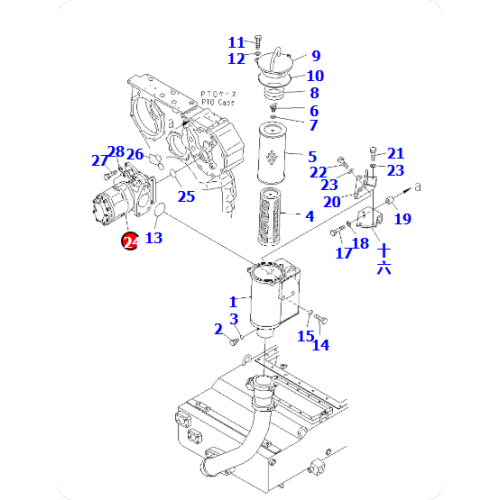 Bulldozer D475A-5 pump assembly 704-71-44071