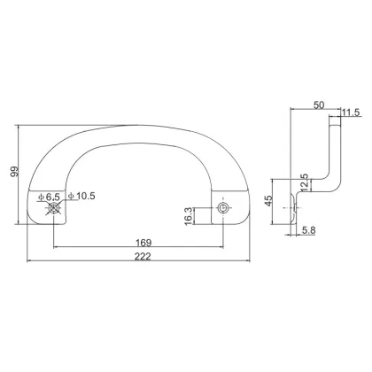 Foshan Factory Hardware Large Door Lock Handles to Nigeria and Malaysia - G013