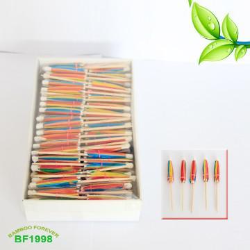 Party picks in foil paper