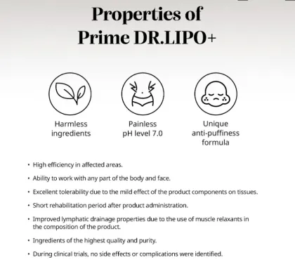 Korea Dr. Lipo+ Prime Fat Dissolving Lipolysis 2ml X 10vials (Lecithin, Carnitine)