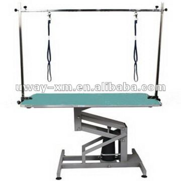 UW-GR-033 Double-cranks hydraulic grooming table with clamps for dogs,height is adjustable