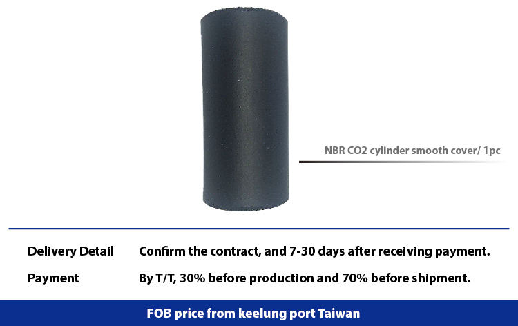Esponja anticongelante de cilindro NBR CO2 para cartucho de CO2