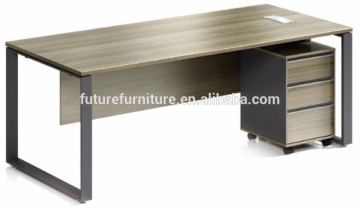 2016 Portugal Market Melamine Top Metal Leg Office Computer Desk (Hot)