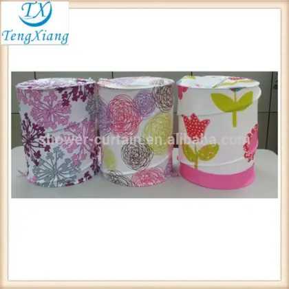 leather leather polyester fabric laundry bin