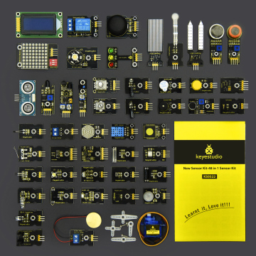 En yeni! Arduino DIY Projeleri için Hediye Kutusu ile 1 Sensör Başlangıç ​​Kitinde Keyestudio 48 (48pcs sensör)