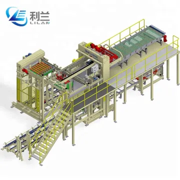 Automatic Depalletizer for Glass Bottles and Cans