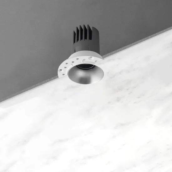 LuxHolic Hotel Ceiling White Trimless Adjustable Anti-Glare COB Spotlight LED Recessed Downlight