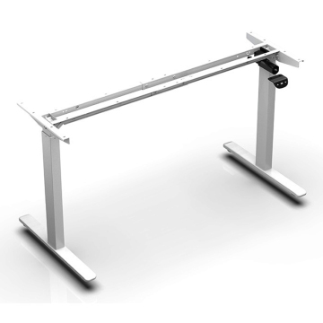 White Electric Telescopic Height Adjustable Table Legs