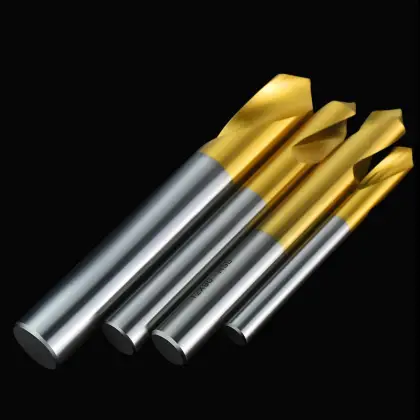 HSS Spot Titanium-Plated Center Drills: 60°, 90°, 120° Chamfering Center Drills