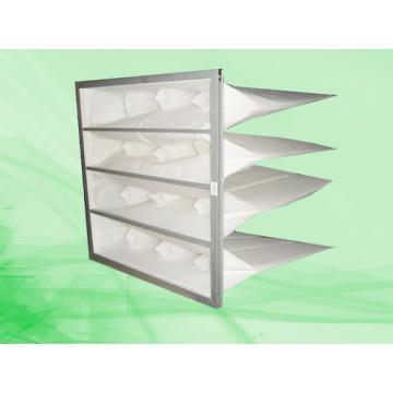 Synthetic fiber pocket filter