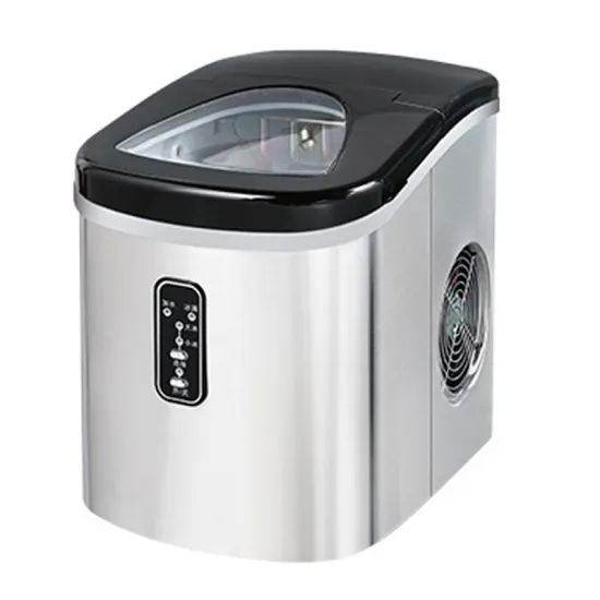 Ice Maker 15kg Ice Cube Maker Mini Small Household Ice Maker Stainless Steel Desktop Manual Commercial Bar ONE PIECE LP