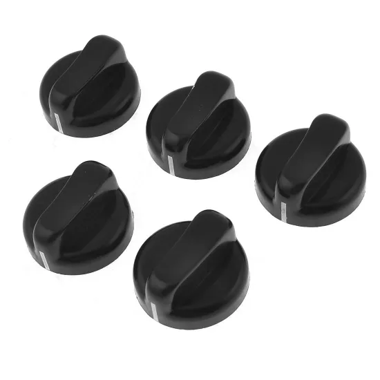 5pcs Cooker Gas Stove Plastic 8mm Dia Hole Rotary Knobs for Stove