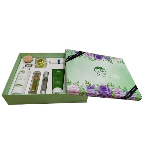 2 sets cosmetic packaging box with clean tray