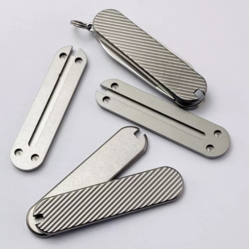 Swiss Army Titanium Knife Scales