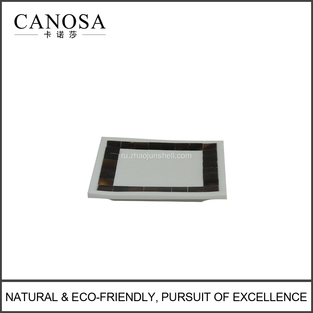 Natural Pen Shell Mosaic Soap Dishes for Luxury Hotels