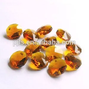 octagon crystal beads, glass beads