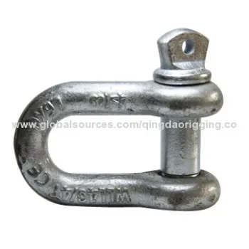 US Hot-forged Chain Shackle with Galvanized Plate