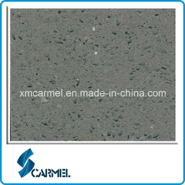 Hot Sale Small Grain Dark Grey Quartz Stone Tile