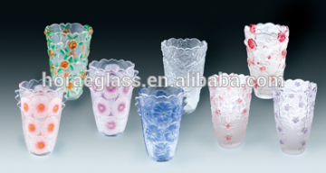 clear glass flower vase factory price