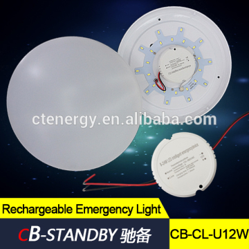 Plastic ceiling light led emergency rechargeable lighting lamp