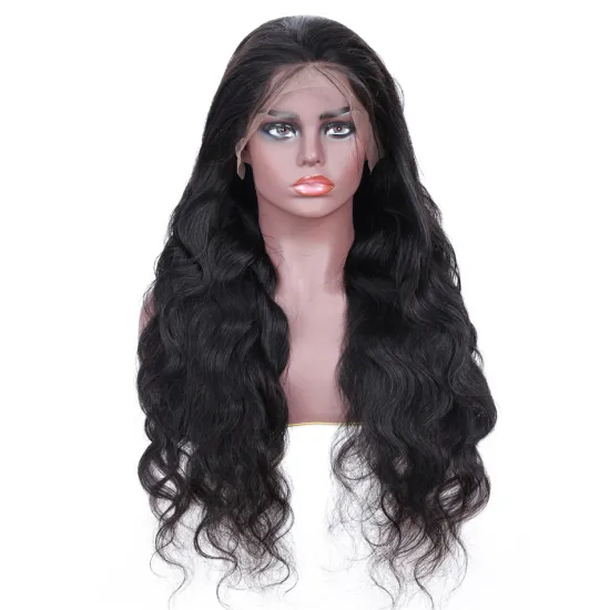 Wholesale Body Wave Human Hair Wig , 100% Cuticle Aligned Virgin Hair Peruvian 13*4 Lace Front Wigs for Black Women