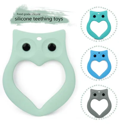 Wholesale food grade BPA Free silicone baby teethers toy
