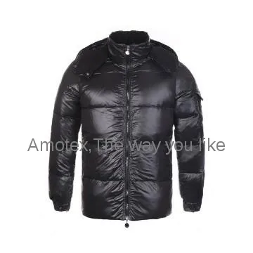 moncler mens down jacket black