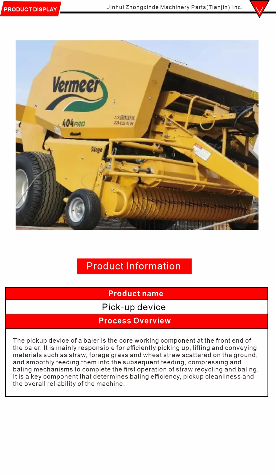 Baler Pickup for Farm Equipment