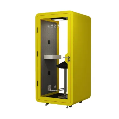 Security Booth: Durable, Pink Telephone Booth with LED Light