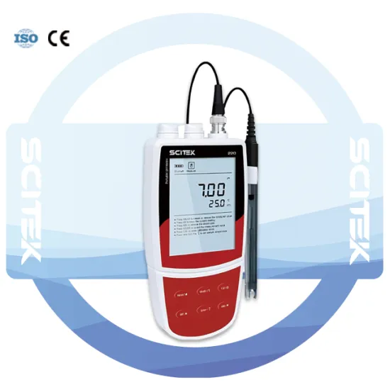 SCITEK Portable pH Meter: Accurate pH, ORP, and Temperature Testing from -2.00 to 20.00 pH