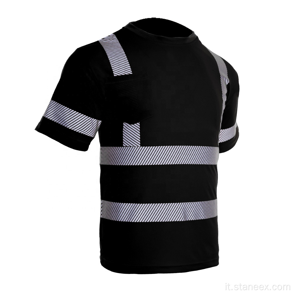 ANSI High Visibility Work T-shirt Shirt Sicurezza riflessiva