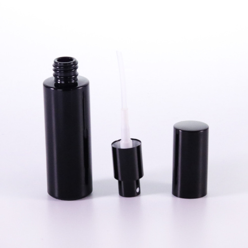 China 40ml black glass flat shoulder reed diffuser bottle Supplier