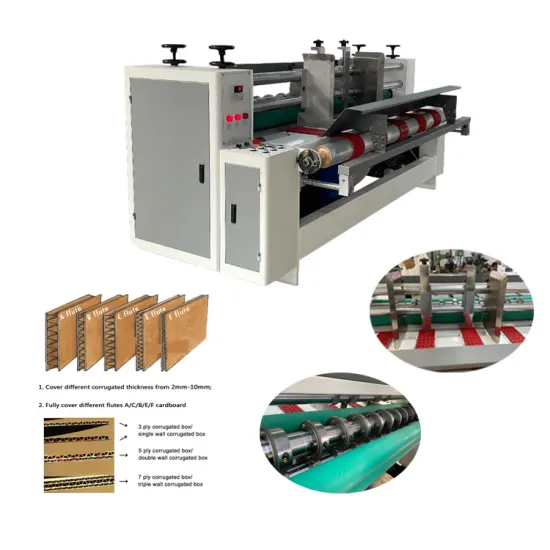 Four-Bar Auto Feeder Rotary Cutting Creasing Slitting Scoring Machine for Corrugated Paper