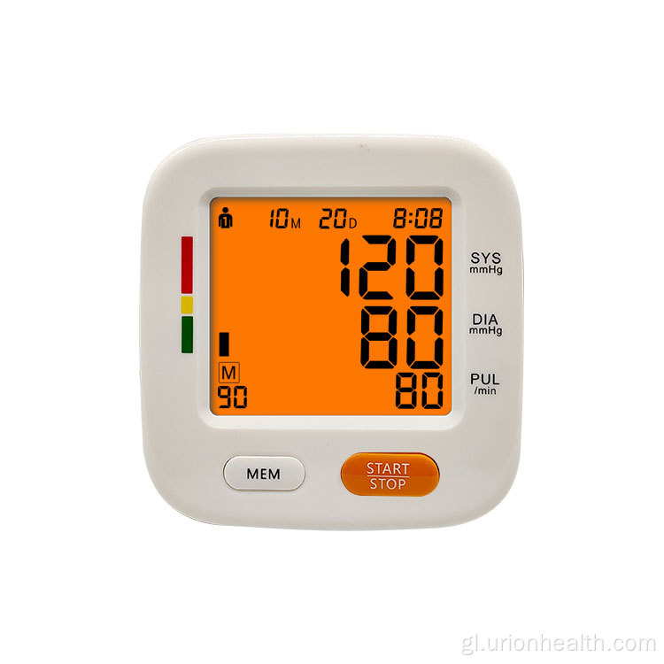 Monitor de presión arterial dixital completo de brazo superior automático