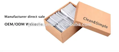 wet stength paper lens cleaning wipe