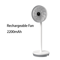 12-Stunden-Timer, 3-Wind-Getriebe, weißer Ventilator mit Fernbedienung