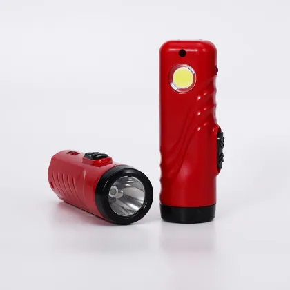 Home Use Two Speed USB Charging Red Flashlight