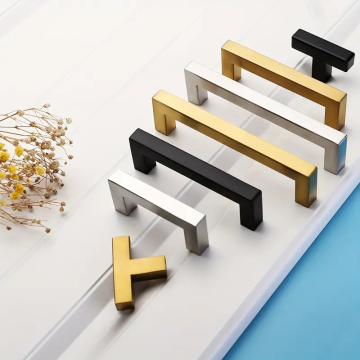 Matte Black Square Stainless Steel Cabinet Pulls