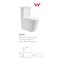 Two-piece corner toilet and toilet tank covers