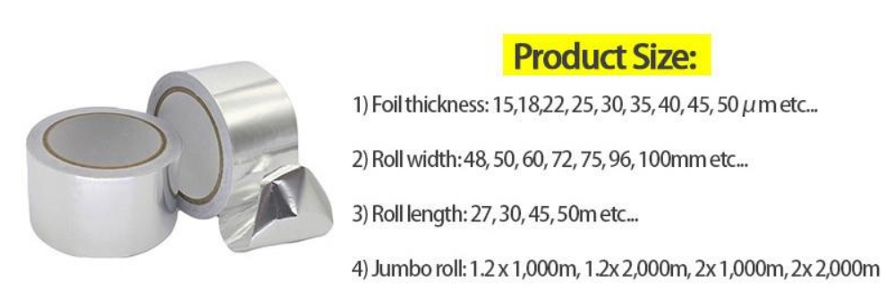 نوار چسب فویل آلومینیومی اکریلیک