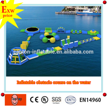 guangdong manufacturer best quality attractive funny inflatable water pool obstacle for sale
