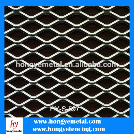 Hexagonal hole pattern perforated expanded metal mesh