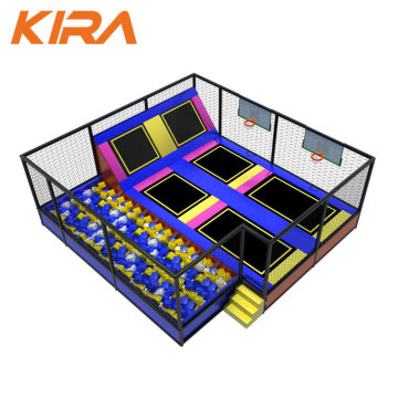 High Quality Indoor Trampoline Park with Protective Net for Kids