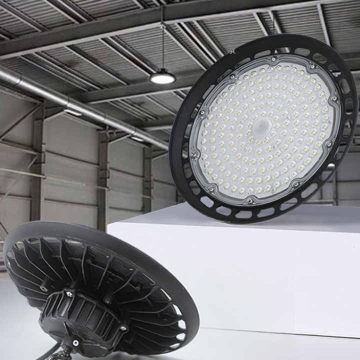 160lm/w UFO LED High Bay Lights - Linear Industrial Pendant S 100W/200W Options