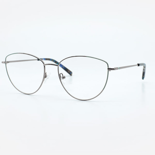 Montures optiques Cat Eye Metal pour femmes